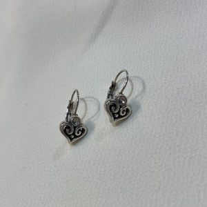 Brighton Heart Crystal Hanging Earrings